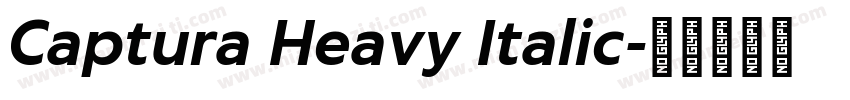 Captura Heavy Italic字体转换